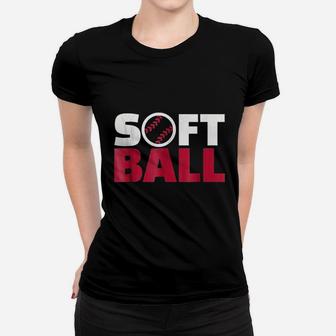 Softball Women T-shirt | Crazezy UK