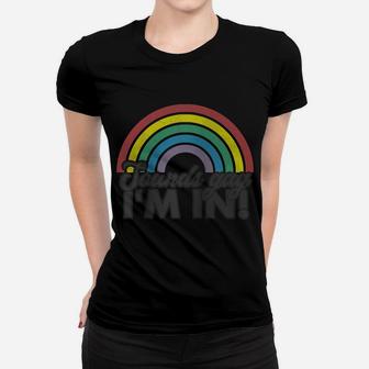 Sounds Gay I'm In Rainbow 70'S 80'S Style Retro Gay Pride Raglan Baseball Tee Women T-shirt | Crazezy