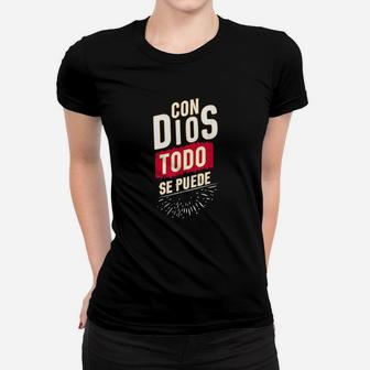 Spanish Religious Design Con Texto Biblico Women T-shirt | Crazezy