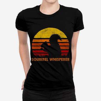 Squirrel Whisperer Retro Sunset Silhouette Vintage Safari Women T-shirt | Crazezy UK