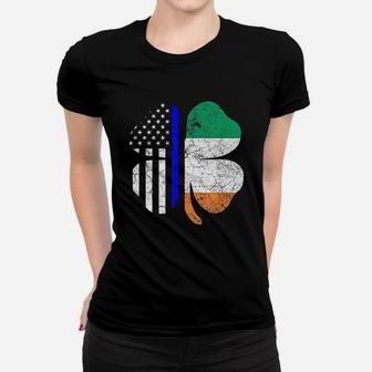 St Patricks Day American Irish Flag Women T-shirt | Crazezy UK