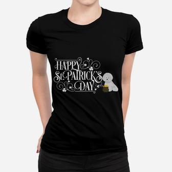 St Patricks Day Bichon Frise Shirt Dog Women T-shirt | Crazezy