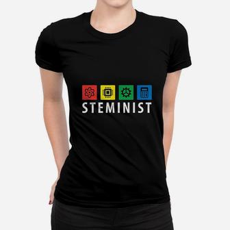 Steminist Support Stem Programs Feminist Women T-shirt | Crazezy UK