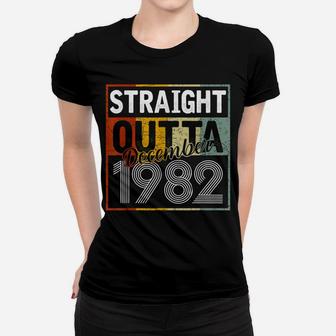 Straight Outta December 1982 Men Women Vintage 39Th Birthday Women T-shirt | Crazezy CA