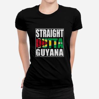 Straight Outta Guyana Women T-shirt | Crazezy