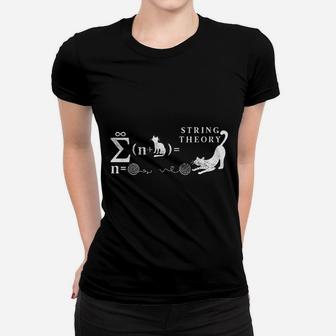 String Theory Cat Math Women T-shirt | Crazezy DE