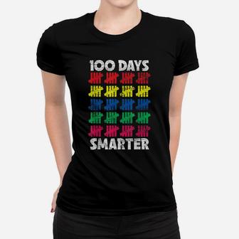 Student Gift 100 Days Smarter Happy 100 Days Of School Women T-shirt | Crazezy CA