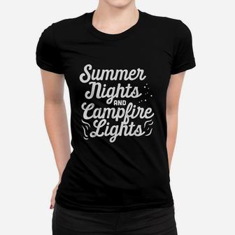 Summer Nights And Campfire Lights Women T-shirt | Crazezy