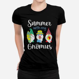 Summer With My Gnomies Cute Colorful Gnome Graphic Women T-shirt | Crazezy AU