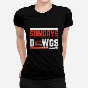 Sundays Are For My Dawgs Women T-shirt | Crazezy UK