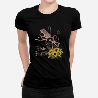 Sunflower Hairstylist Hairdresser Women T-shirt | Crazezy UK