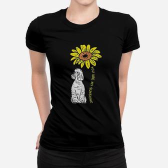 Sunflower Sunshine Poodle Dog Lover Women T-shirt | Crazezy DE