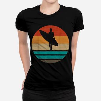 Surf Surfing Surfboard Sunset 70S 80S Surfer Summer Sun Women T-shirt | Crazezy