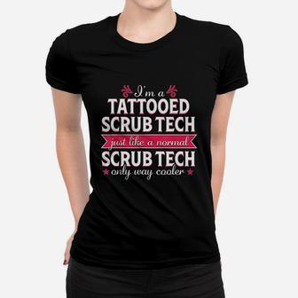 Surgical Tech Technologist Funny Tattoo Medical Gift Women T-shirt | Crazezy CA