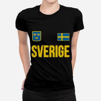 Sweden T-Shirt Swedish Flag Sverige Gift Love Souvenir Women T-shirt | Crazezy UK