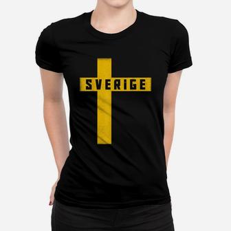 Sweden T-Shirt Swedish Flag Sverige Gift Love Souvenir Women T-shirt | Crazezy UK
