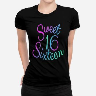 Sweet 16 2019 Birthday Party Celebration Favor Gift T-Shirt Women T-shirt | Crazezy UK