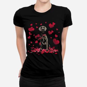 Sweet Valentine Weimaraner Women T-shirt - Monsterry DE