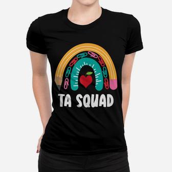 Ta Squad, Funny Boho Rainbow For Teacher Assistant Women T-shirt | Crazezy CA