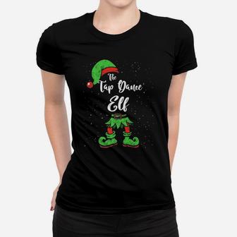 Tap Dance Elf Matching Family Christmas Pajama Costume Women T-shirt | Crazezy
