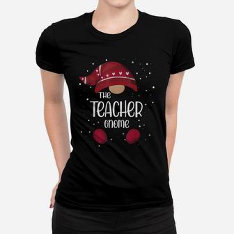 Teacher Gnome Matching Family Pajamas Christmas Gift Women T-shirt | Crazezy