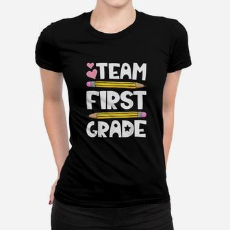 Team First Grade Funny 1St Back To School Teacher Student Women T-shirt | Crazezy DE
