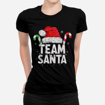 Team Santa Christmas Family Matching Pajamas Women T-shirt | Crazezy