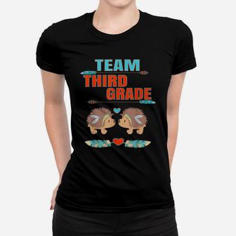 Team Third Grade Hedgehogs Teacher Student Back To School Women T-shirt | Crazezy CA