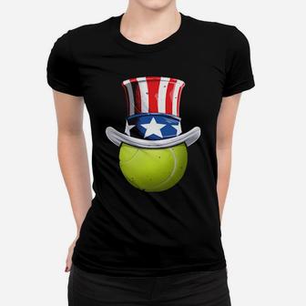 Tennis Ball 4Th Of July Uncle Sam American Flag Women T-shirt - Monsterry