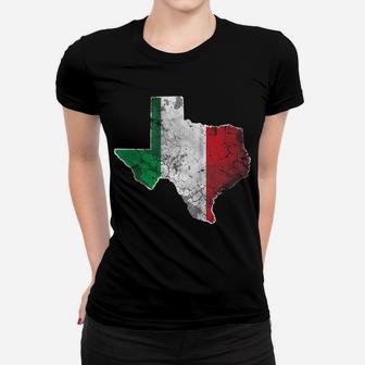 Texas Italian Italy Flag Italia Texan Family Heritage Women T-shirt | Crazezy