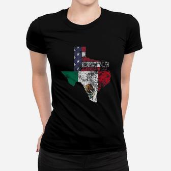 Texas Mexico American Flag Women T-shirt - Thegiftio UK