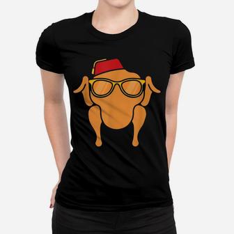 Thanksgiving Shirt Turkey Head Funny Gift For Friends Women T-shirt | Crazezy DE