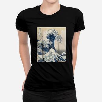 The Great Wave Off Big Cool Wave Surfer Women T-shirt | Crazezy