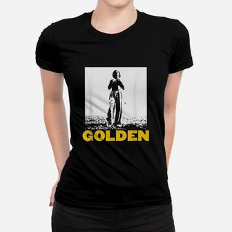 The Man Stand Beach With Golden Styles Women T-shirt | Crazezy