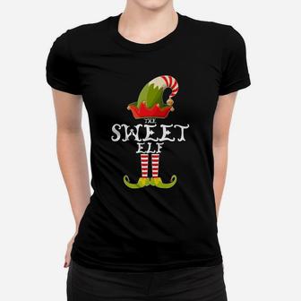 The Sweet Elf Funny Christmas Gift Matching Family Group Women T-shirt | Crazezy