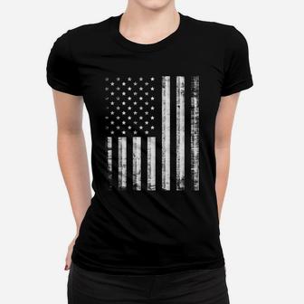 Think While It's Still Legal Distressed American Flag Design Women T-shirt | Crazezy UK
