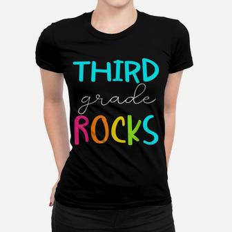 Third Grade Rocks Shirt Team 3Rd Grade Teacher Women T-shirt | Crazezy AU