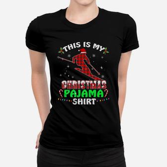This Is My Christmas Pajama Xmas Funny Ski Gifts Women T-shirt | Crazezy CA