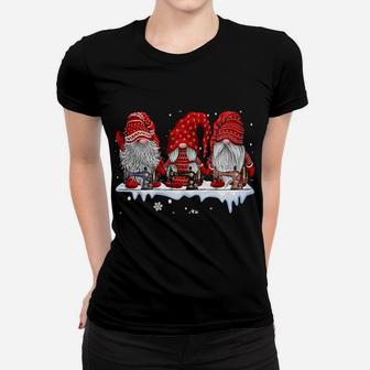 Three Gnomes Sewing And Quilting Christmas Gift Women T-shirt | Crazezy
