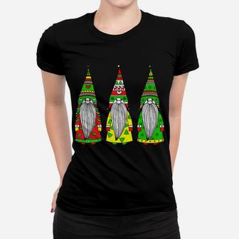 Three Nordic Gnomes Winter Christmas Family Pajama Xmas Gift Women T-shirt | Crazezy UK