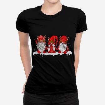 Three Nordic Gnomes Winter Christmas Swedish Elves Women T-shirt | Crazezy CA