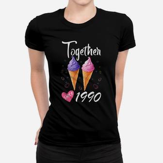 Together Since 1990 30 Years Being Awesome Aniversary Gift Women T-shirt | Crazezy CA