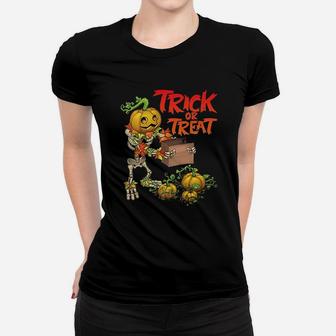 Trick Or Treat Punkleton Women T-shirt | Crazezy UK