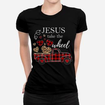 Truck Jesus Take The Wheel Women T-shirt | Crazezy UK