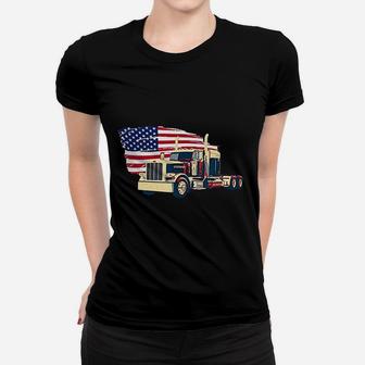 Trucks Truck Driver Semi Truck Women T-shirt - Thegiftio UK