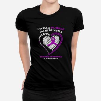 Turner Syndrome I Wear Purple For My Daughter Women T-shirt | Crazezy AU
