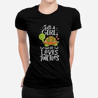 Turtle For Girls Who Love Turtles Sea Animal Pet Lover Gift Women T-shirt | Crazezy