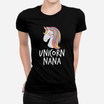 Unicorn Nana Magical Gift For Grandma Women T-shirt | Crazezy