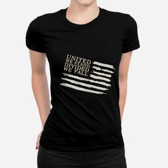 United We Stand American Flag Women T-shirt | Crazezy AU