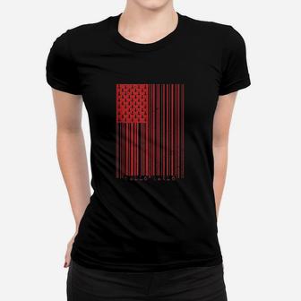 Upside Down Cross 666 American Flag All Hail Women T-shirt | Crazezy UK